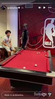 Dybantsa's IG story